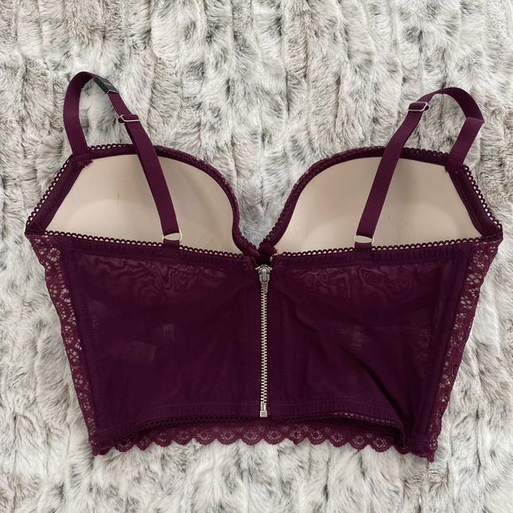 Victoria's Secret Tops Victorias Secret Purple Lace Padded Push Up